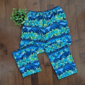 SUMMER SAFARI PRINT VINTAGE FLOWY PANTS